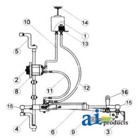 A & I PRODUCTS RH Steering Arm, (5) 11.2" x3" x1" A-AHS2004
